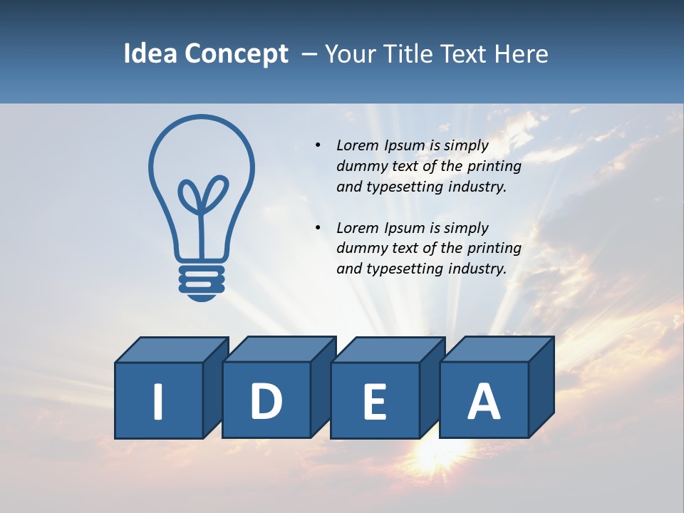 Dark Illuminated Yellow PowerPoint Template