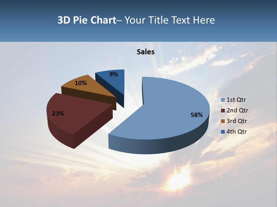 Dark Illuminated Yellow PowerPoint Template