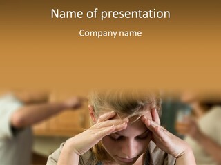 Dysfunctional Fighting Screaming PowerPoint Template