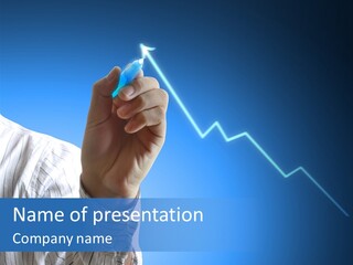 Forecasting Graph Increase PowerPoint Template