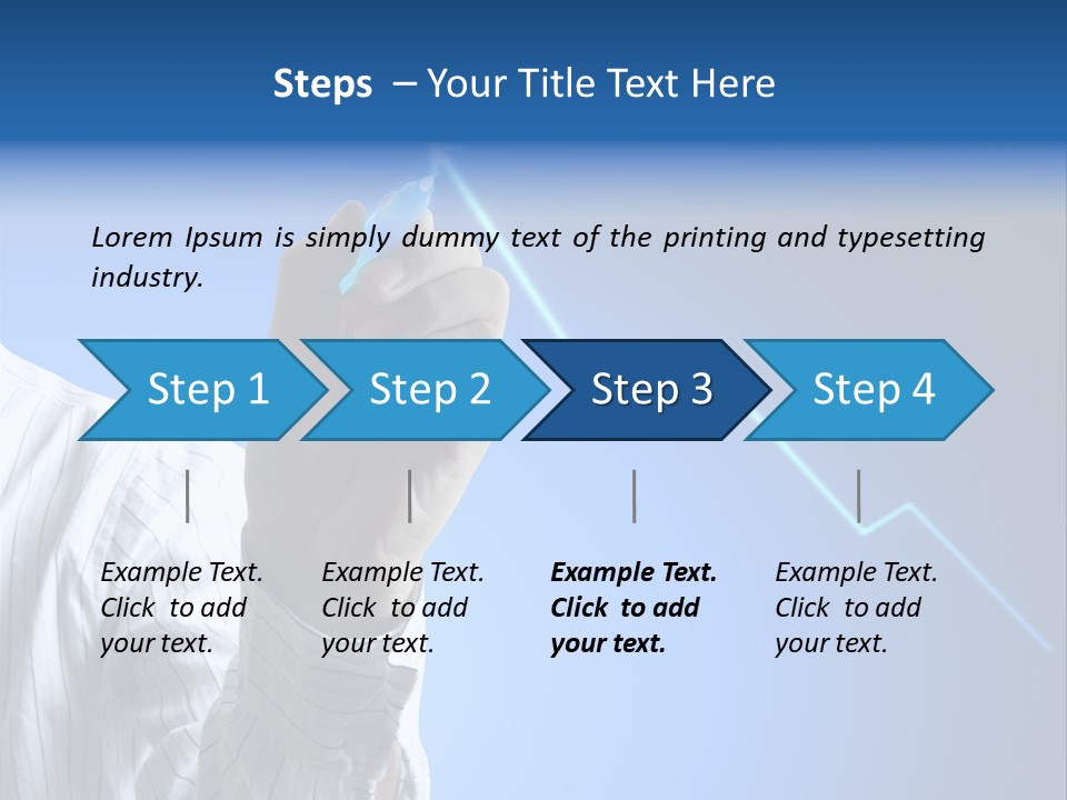 Forecasting Graph Increase PowerPoint Template