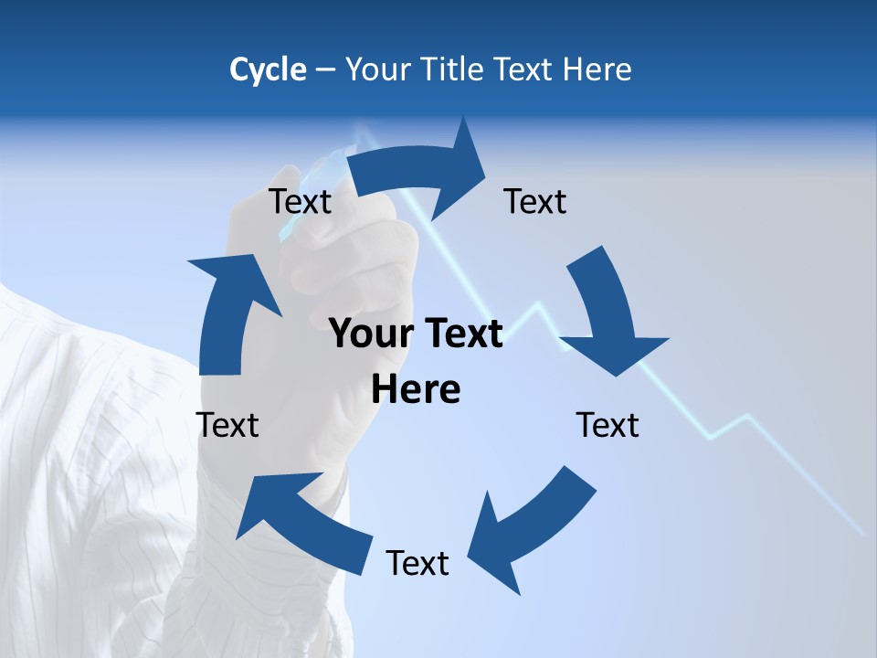Forecasting Graph Increase PowerPoint Template