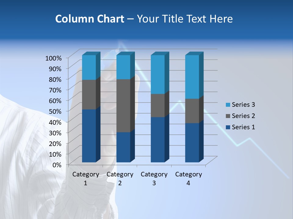 Forecasting Graph Increase PowerPoint Template