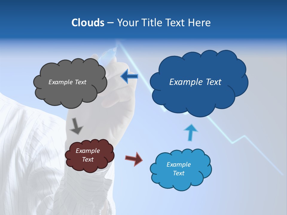 Forecasting Graph Increase PowerPoint Template