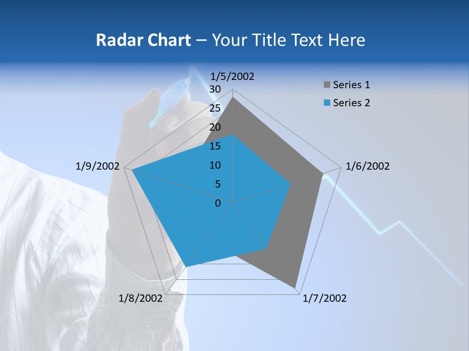 Forecasting Graph Increase PowerPoint Template