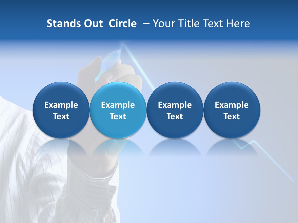 Forecasting Graph Increase PowerPoint Template