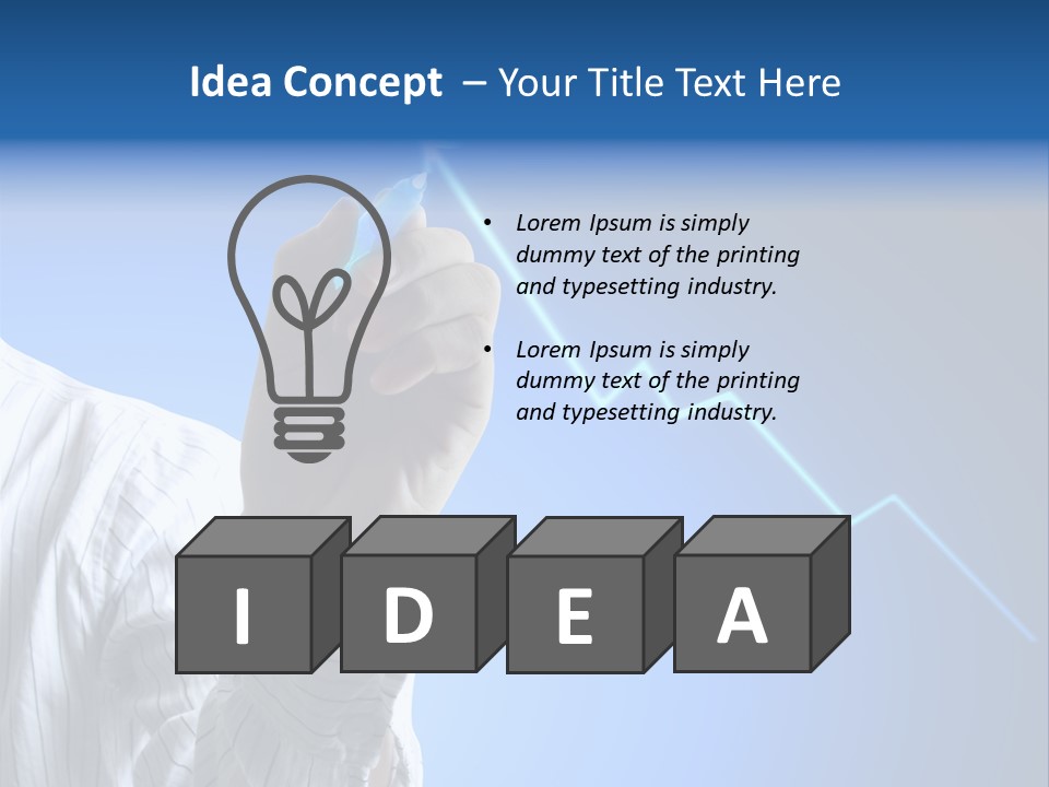 Forecasting Graph Increase PowerPoint Template