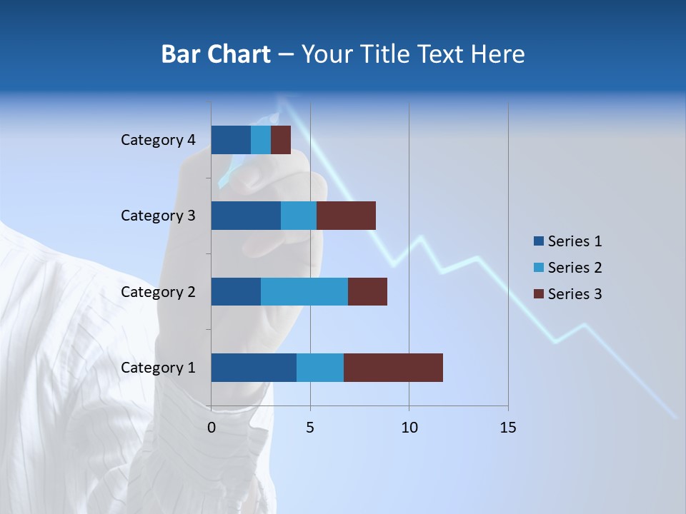 Forecasting Graph Increase PowerPoint Template
