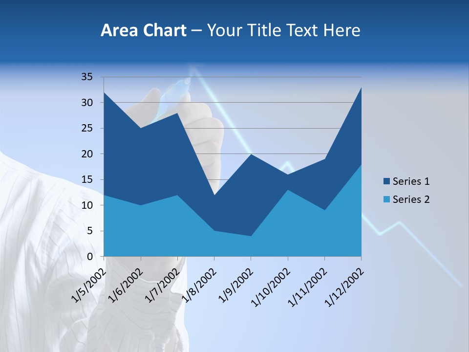 Forecasting Graph Increase PowerPoint Template