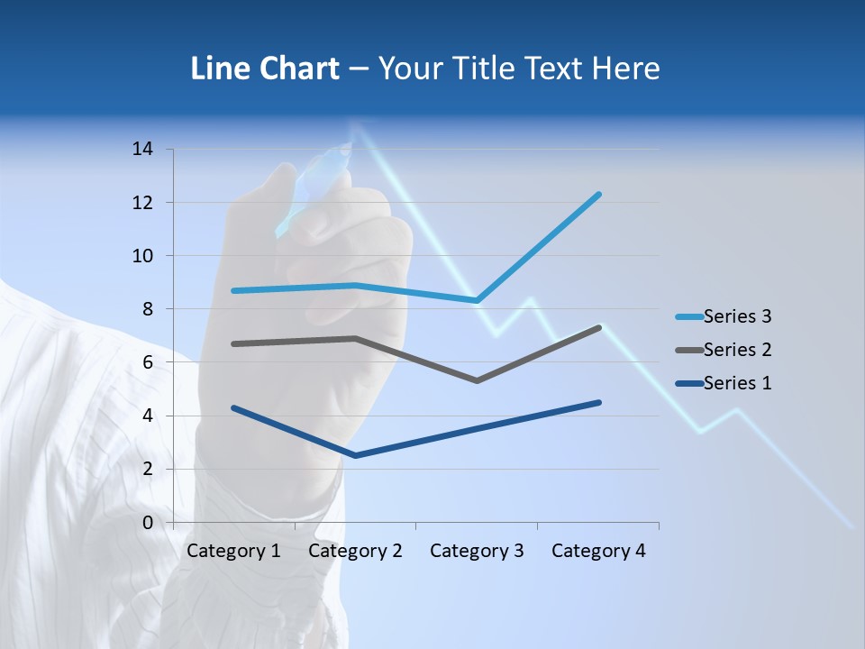 Forecasting Graph Increase PowerPoint Template