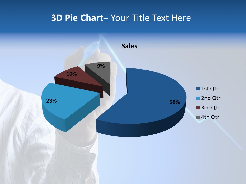 Forecasting Graph Increase PowerPoint Template