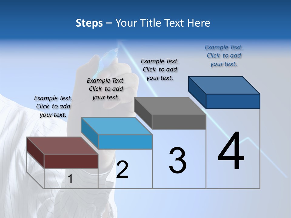 Forecasting Graph Increase PowerPoint Template