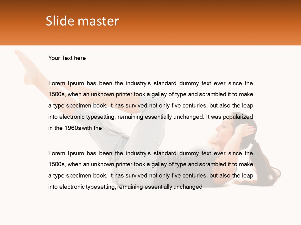 Lifestyle Slimming Sport PowerPoint Template