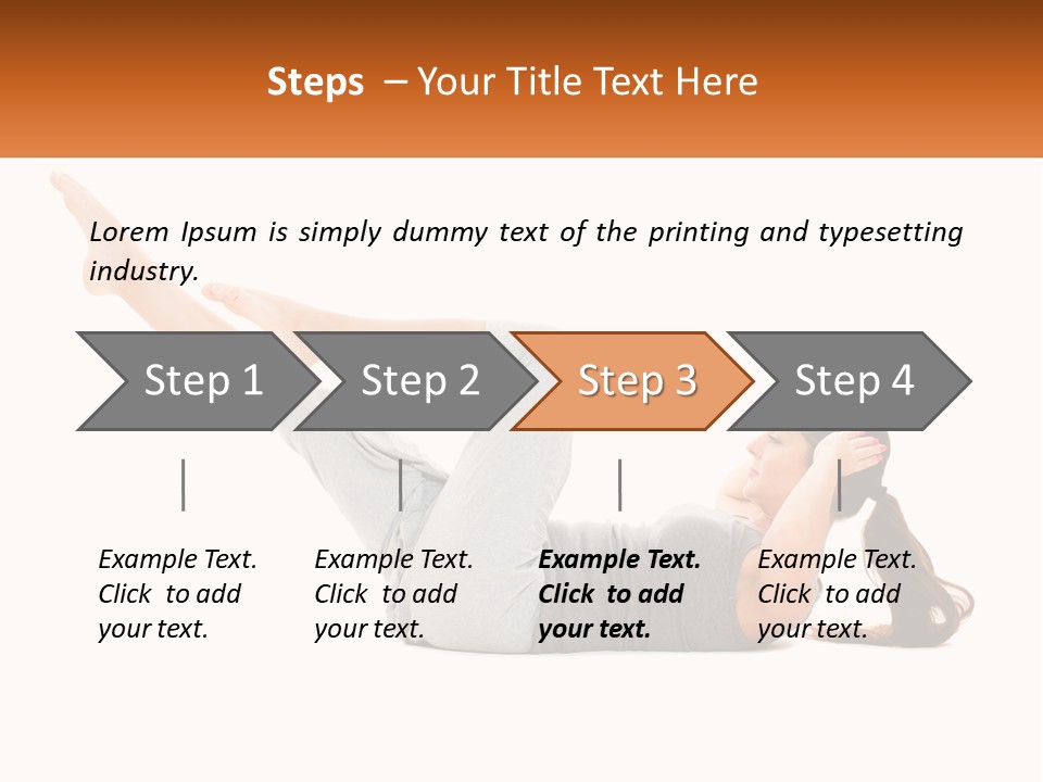 Lifestyle Slimming Sport PowerPoint Template