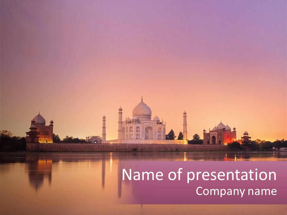 Mughal Holiday Sunset PowerPoint Template