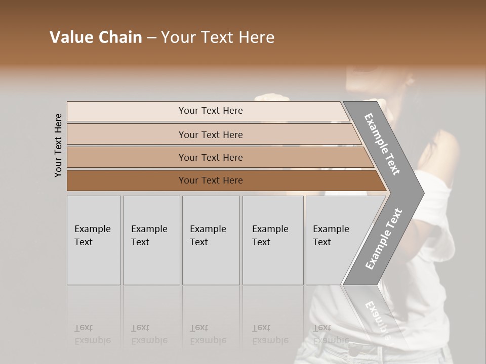 Celebrating Girl Background PowerPoint Template