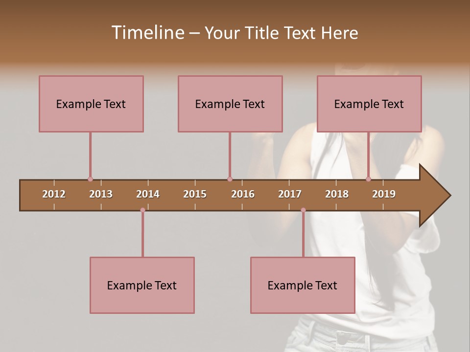 Celebrating Girl Background PowerPoint Template