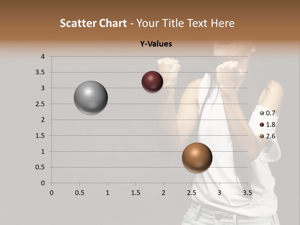 Celebrating Girl Background PowerPoint Template