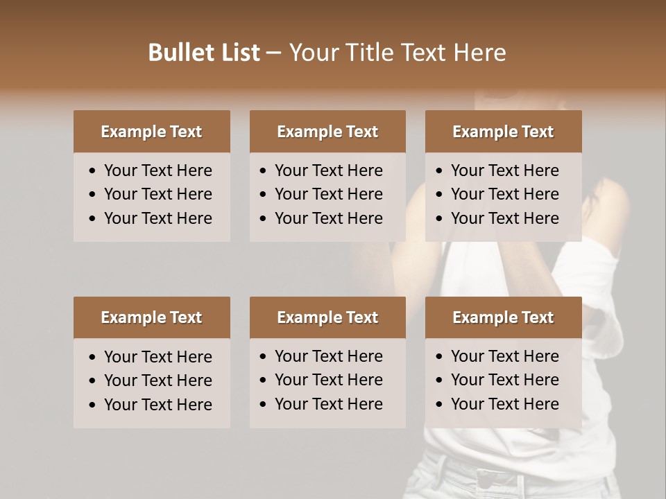 Celebrating Girl Background PowerPoint Template