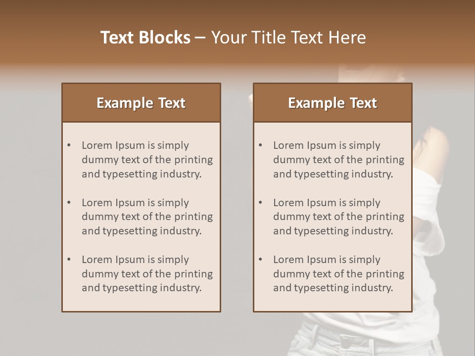 Celebrating Girl Background PowerPoint Template