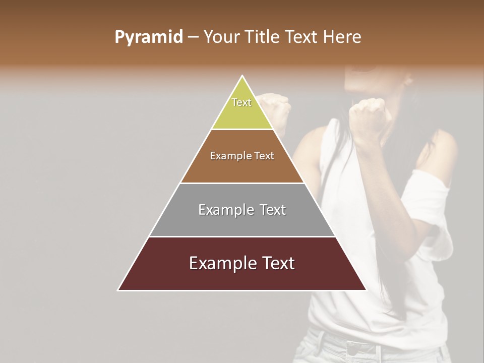 Celebrating Girl Background PowerPoint Template