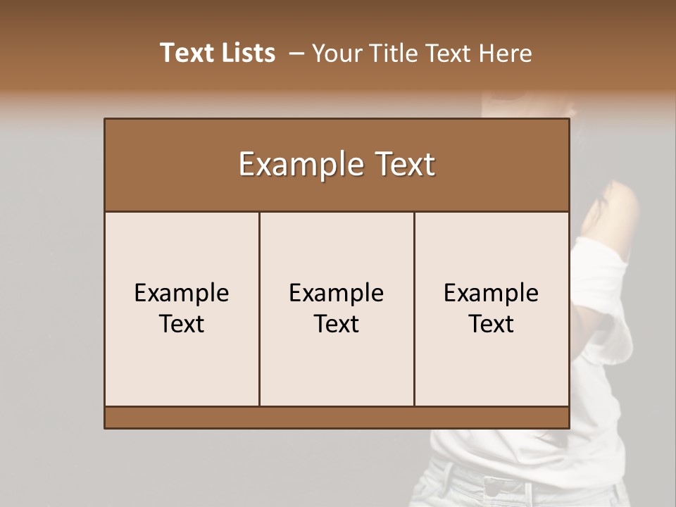 Celebrating Girl Background PowerPoint Template