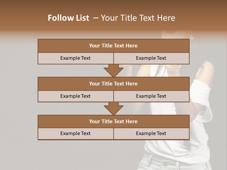 Celebrating Girl Background PowerPoint Template