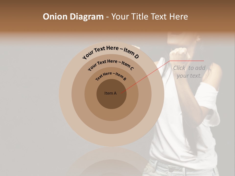 Celebrating Girl Background PowerPoint Template