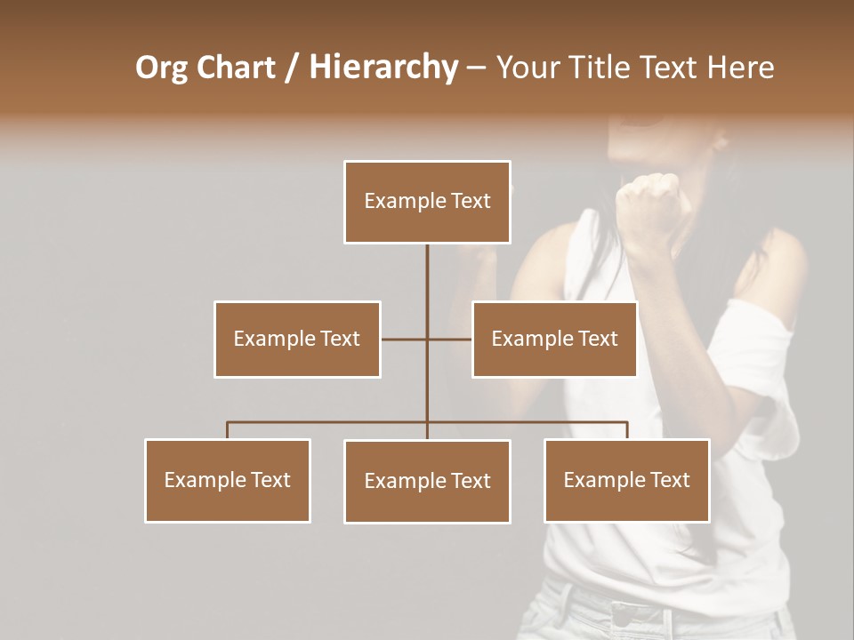 Celebrating Girl Background PowerPoint Template