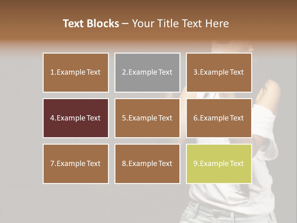 Celebrating Girl Background PowerPoint Template