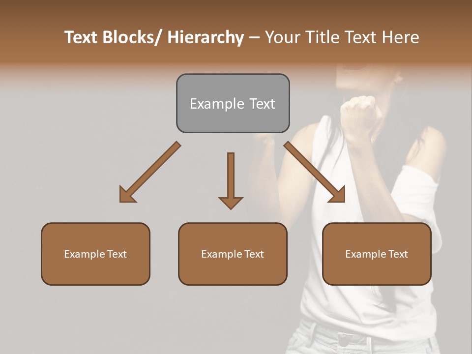 Celebrating Girl Background PowerPoint Template