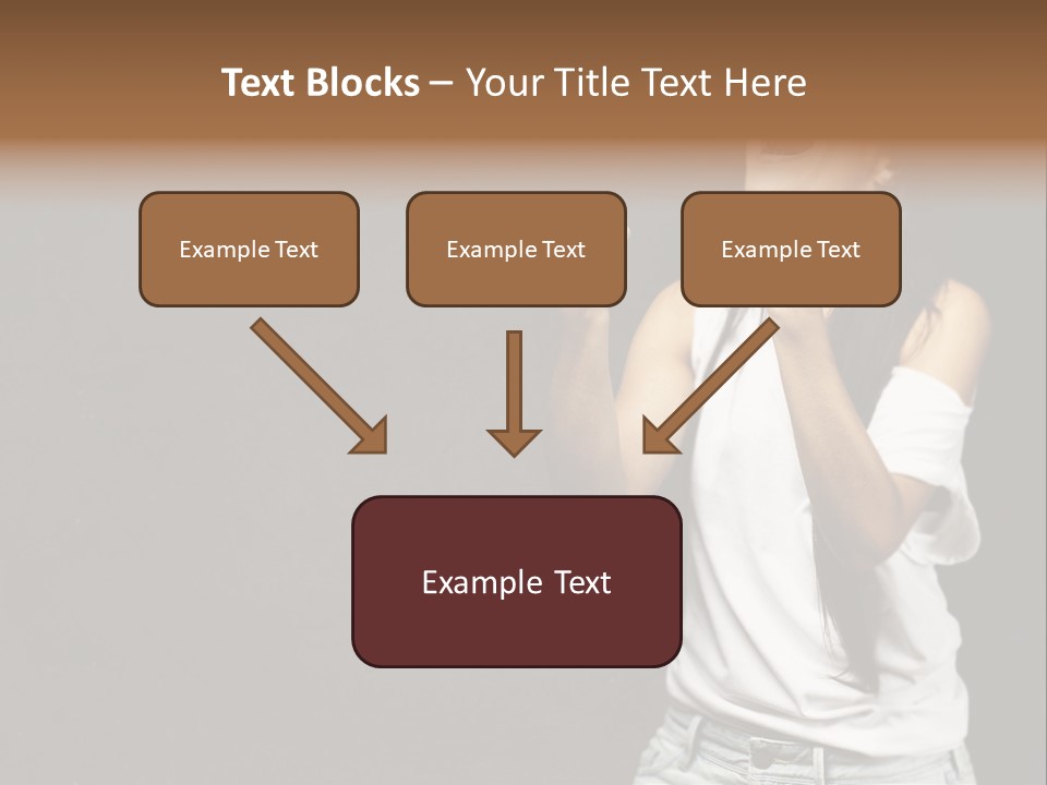 Celebrating Girl Background PowerPoint Template