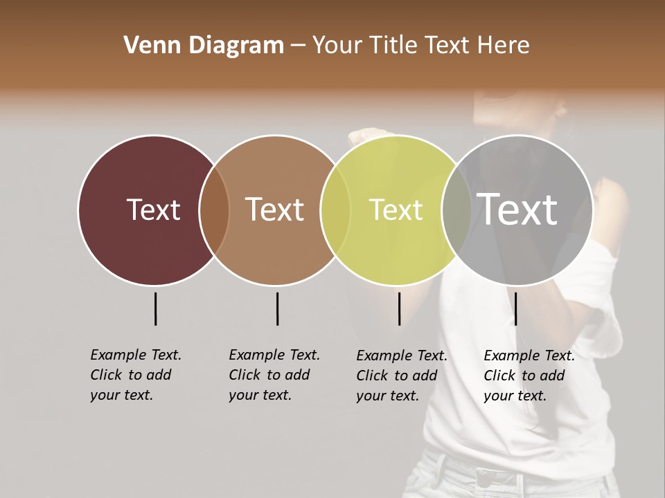 Celebrating Girl Background PowerPoint Template