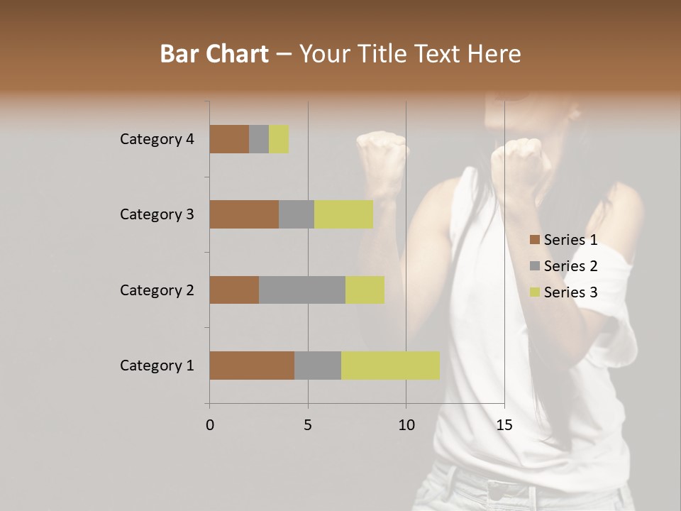 Celebrating Girl Background PowerPoint Template