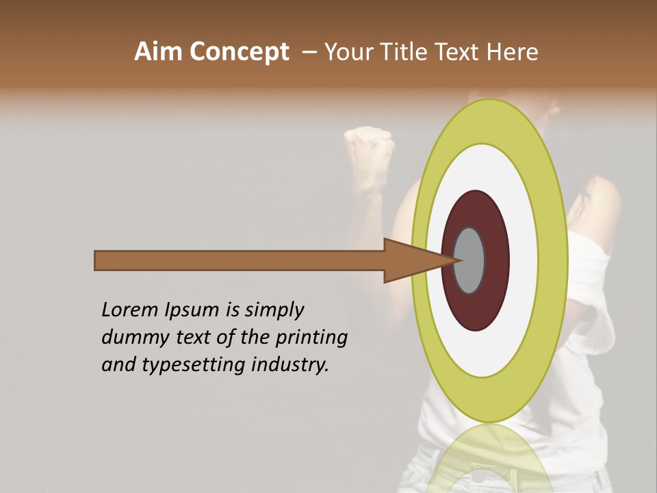 Celebrating Girl Background PowerPoint Template