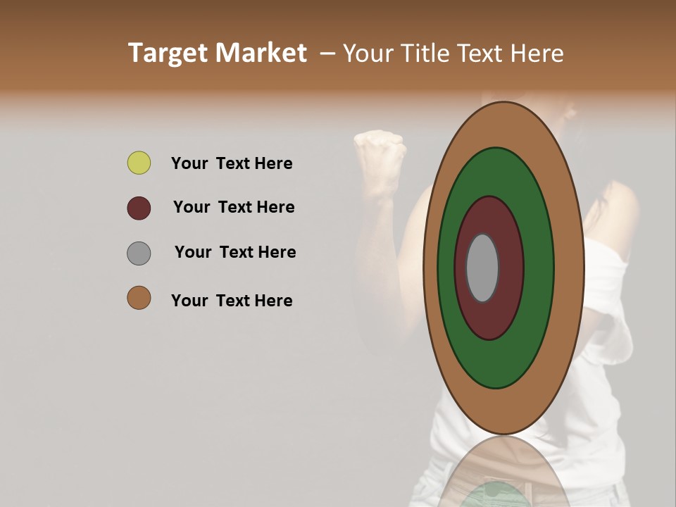 Celebrating Girl Background PowerPoint Template