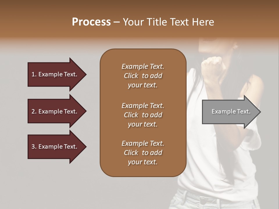 Celebrating Girl Background PowerPoint Template