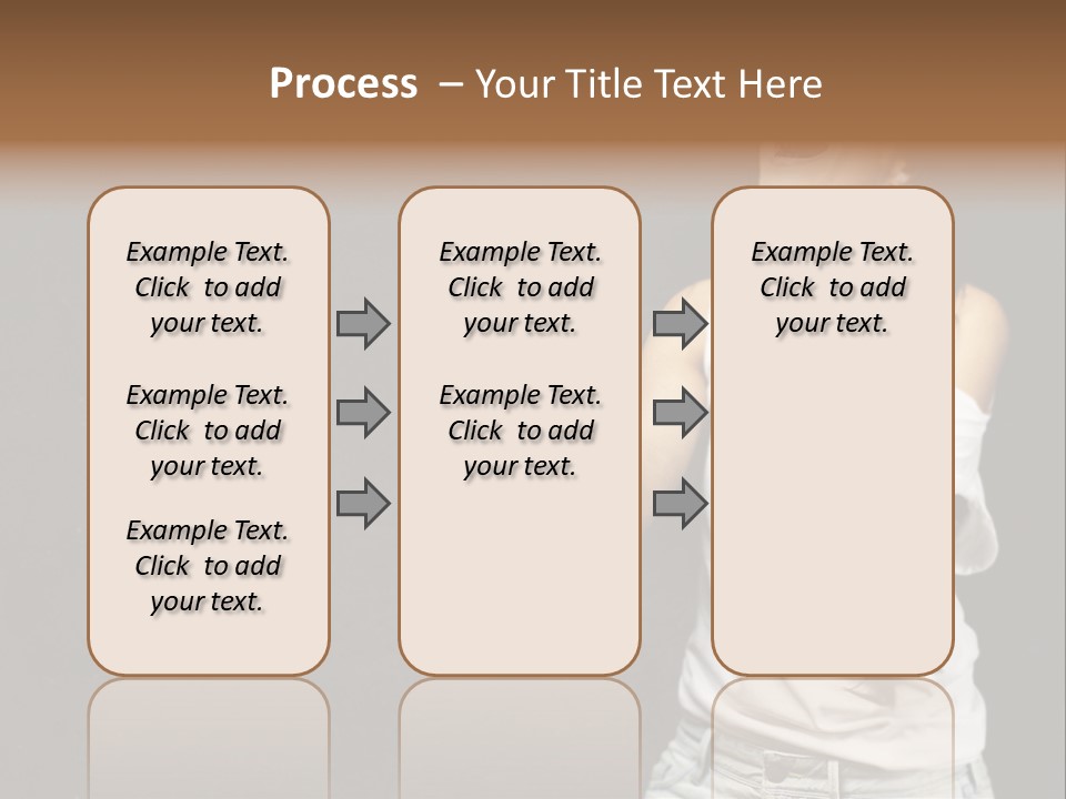 Celebrating Girl Background PowerPoint Template