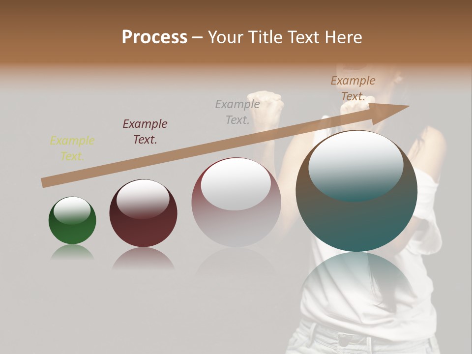 Celebrating Girl Background PowerPoint Template