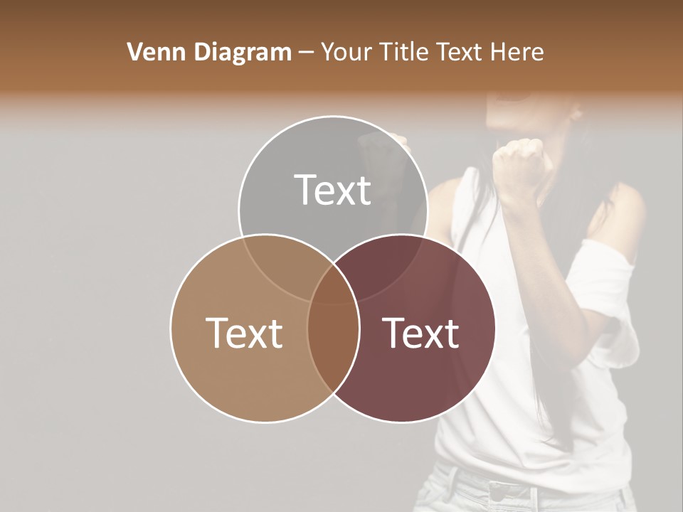 Celebrating Girl Background PowerPoint Template