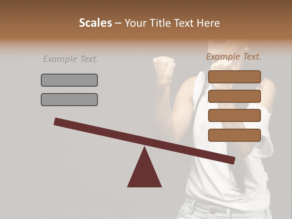 Celebrating Girl Background PowerPoint Template