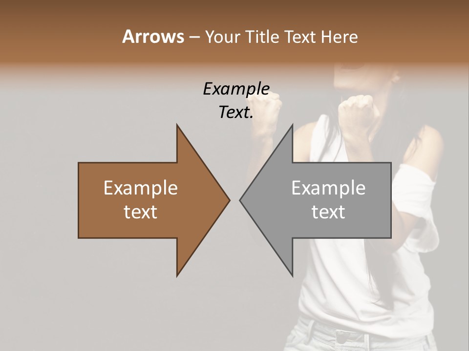 Celebrating Girl Background PowerPoint Template