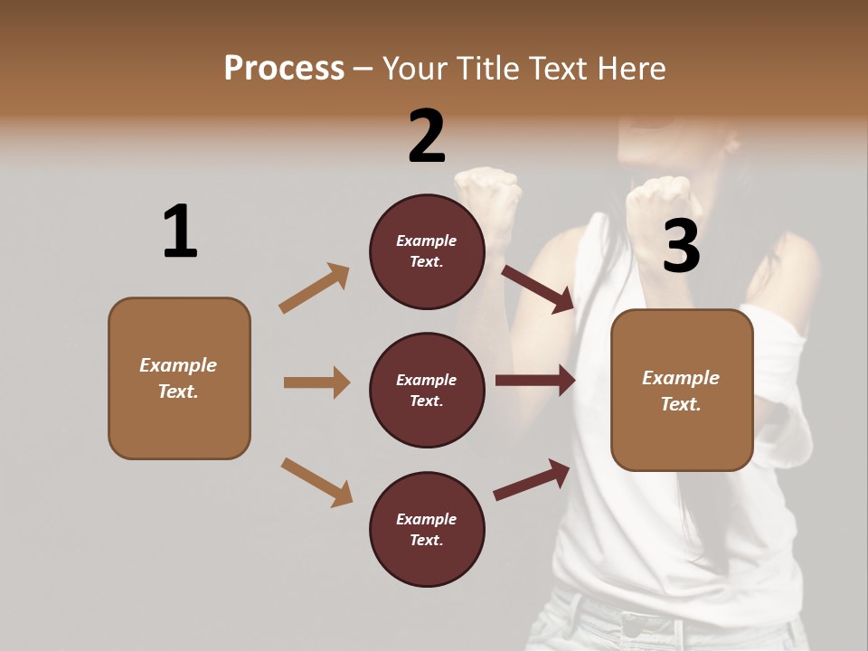 Celebrating Girl Background PowerPoint Template