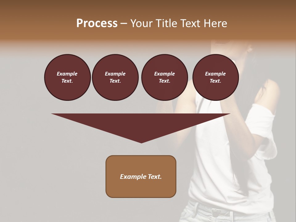 Celebrating Girl Background PowerPoint Template