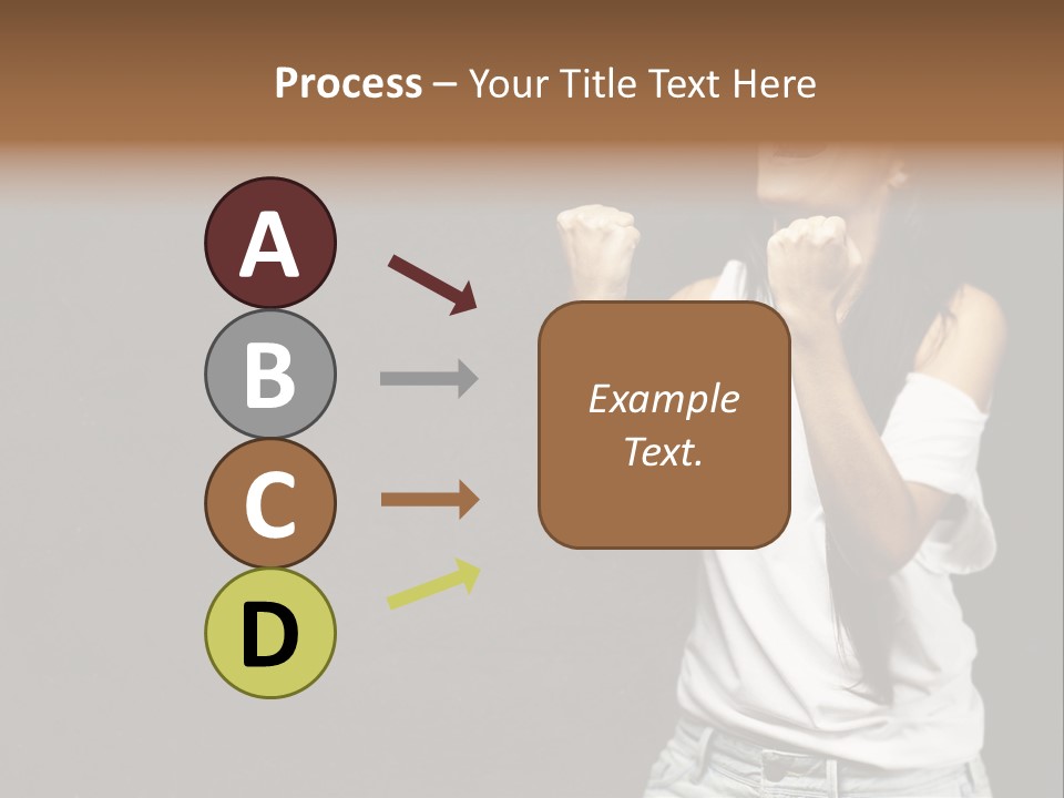 Celebrating Girl Background PowerPoint Template