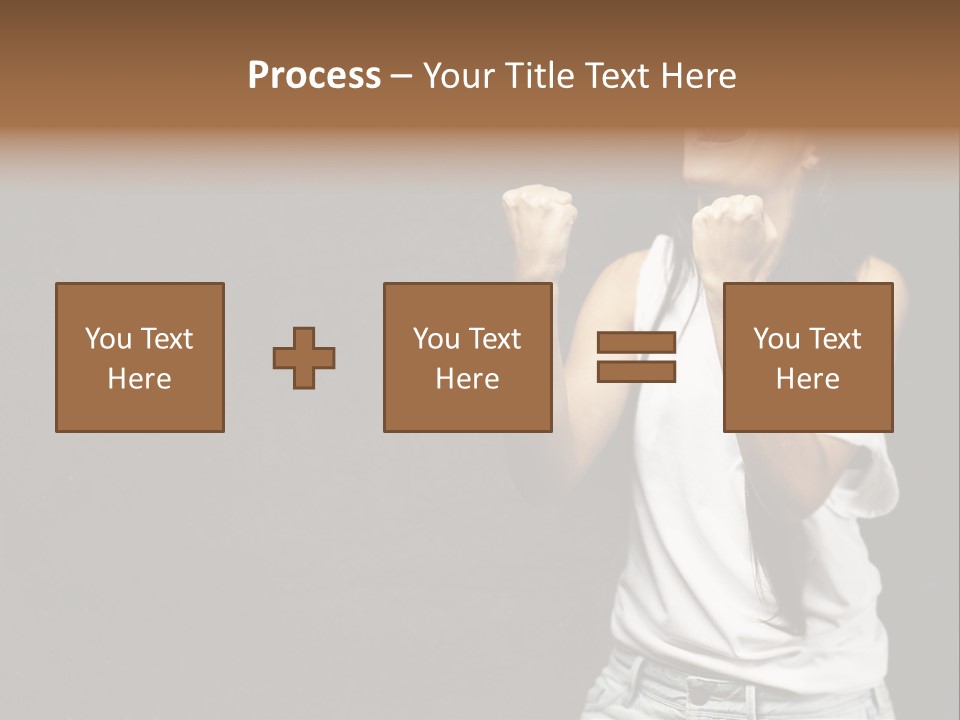 Celebrating Girl Background PowerPoint Template