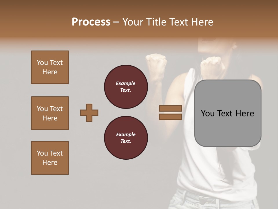 Celebrating Girl Background PowerPoint Template