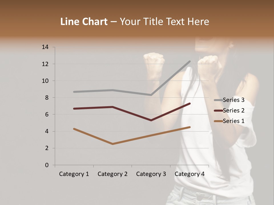 Celebrating Girl Background PowerPoint Template