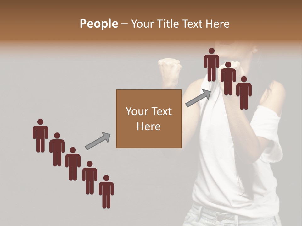 Celebrating Girl Background PowerPoint Template