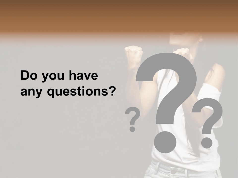 Celebrating Girl Background PowerPoint Template